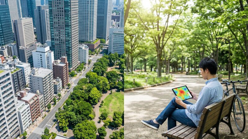 場所に関わらず全国で共通している公示価格と実勢価格の基本定義や違いをイメージ。